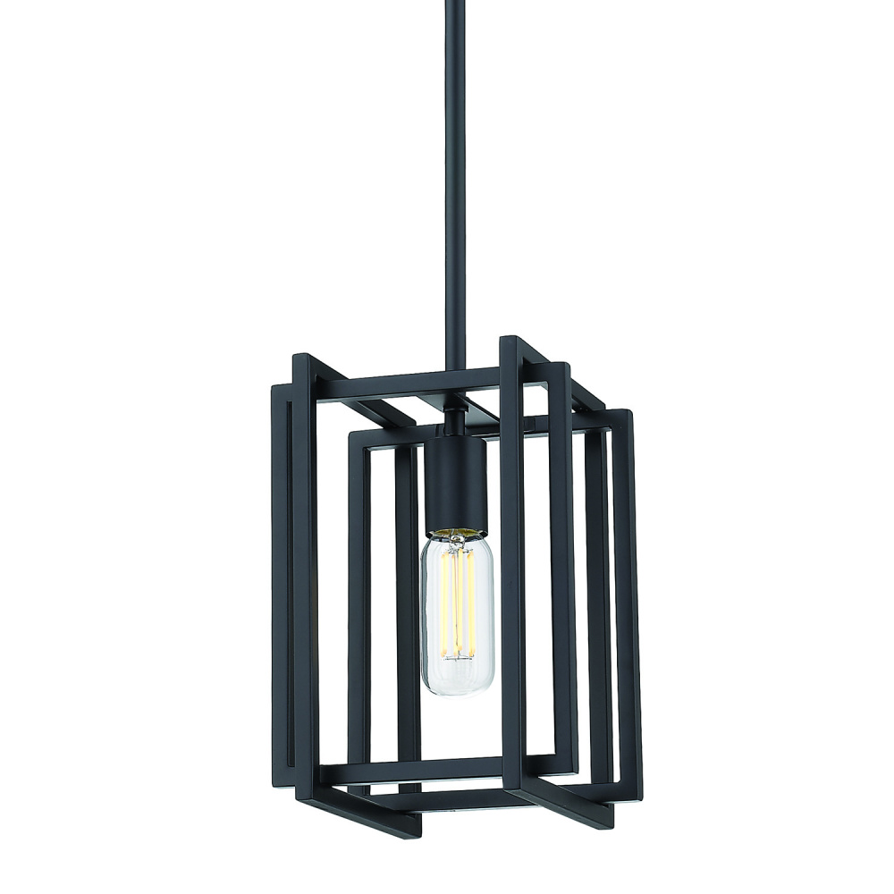 Golden Lighting Tribeca 1-light Pendant in Matte Black